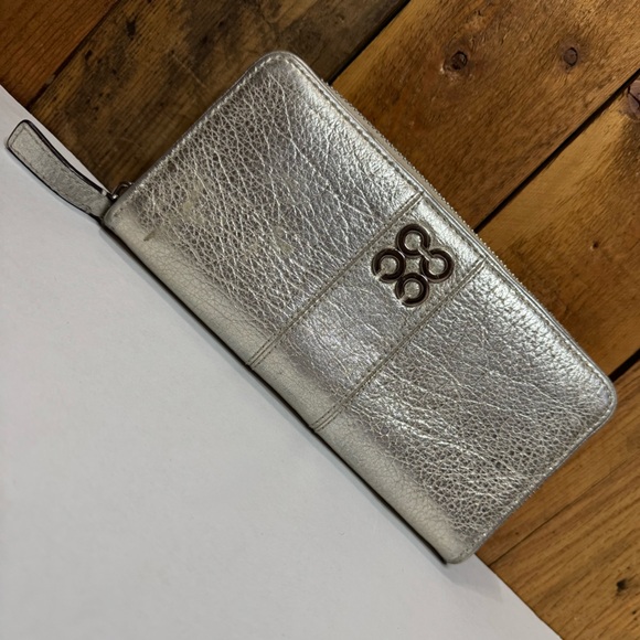 Metallic Coach Zip Wallet - Picture 1 of 12